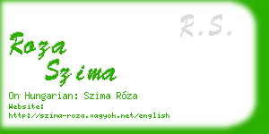 roza szima business card
